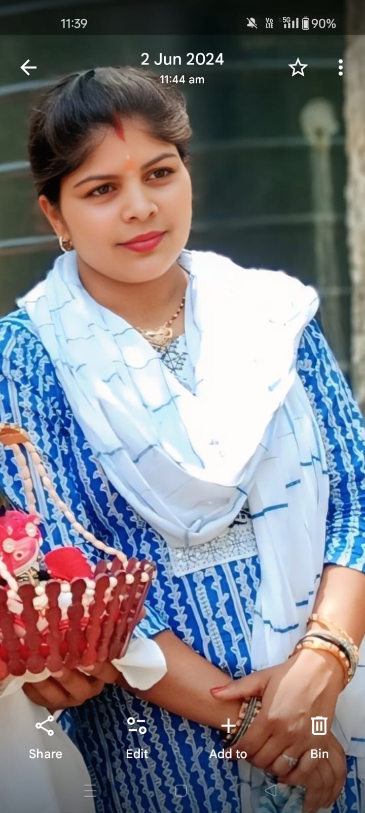 मृतका आरती का फाइल फोटो