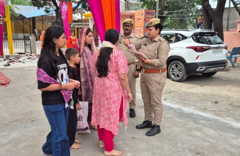नवरात्र पर बिजनौर में सुरक्षा कड़ी, एंटी रोमियो टीम ने मंदिरों में चलाया विशेष अभियान
